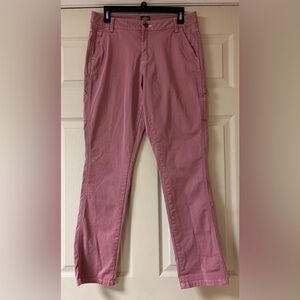 Dickies Women's Straight Leg Jeans in Blush Pink